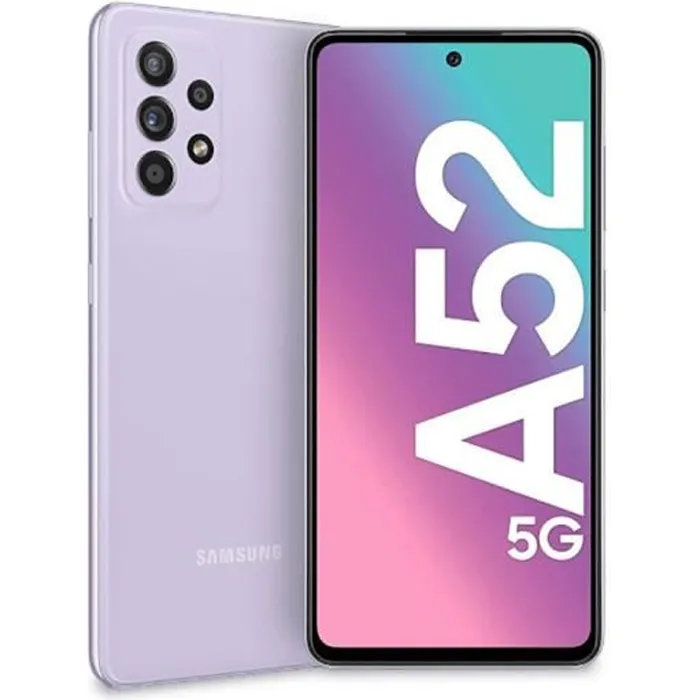 Samsung Galaxy A52 128GB (Dual Sim) Smartphone - Awesome Violet - Unlocked - Certified Pre-Owned (Excellent)