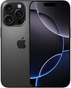 iPhone 16 Pro 128GB Smartphone – Black Titanium – Unlocked – Certified Pre-Owned (Good)